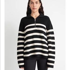 & other stories - 1/2 zip sweater xs